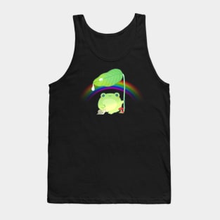Cottagecore Rainbow Frog Tank Top